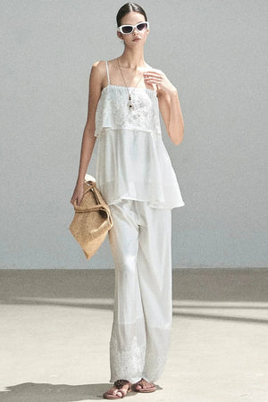 French Chiffon Lace Top Set-Up