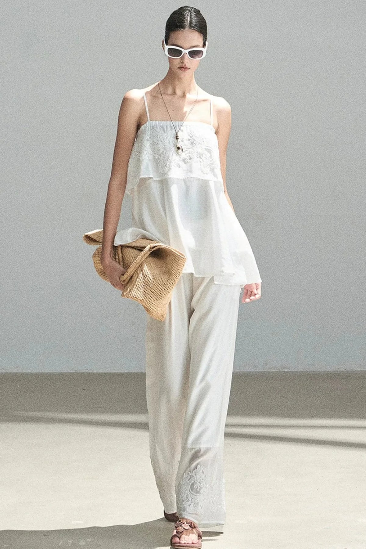 French Chiffon Lace Top Set-Up