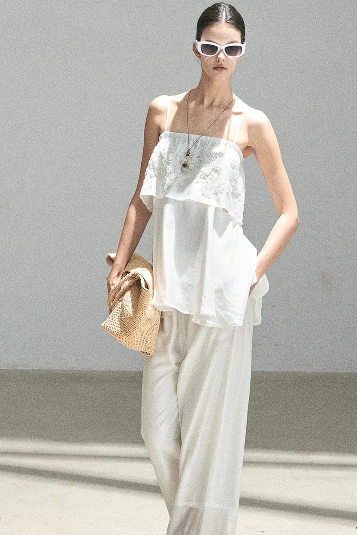 French Chiffon Lace Top Set-Up