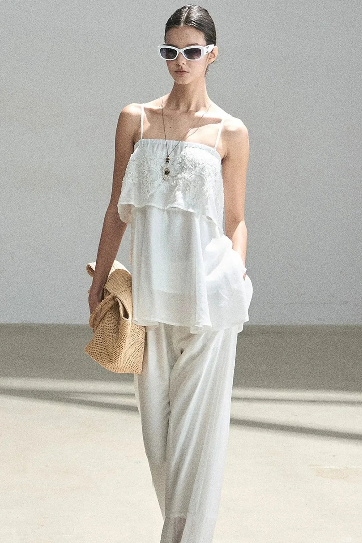 French Chiffon Lace Top Set-Up