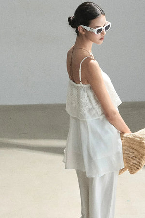 French Chiffon Lace Top Set-Up