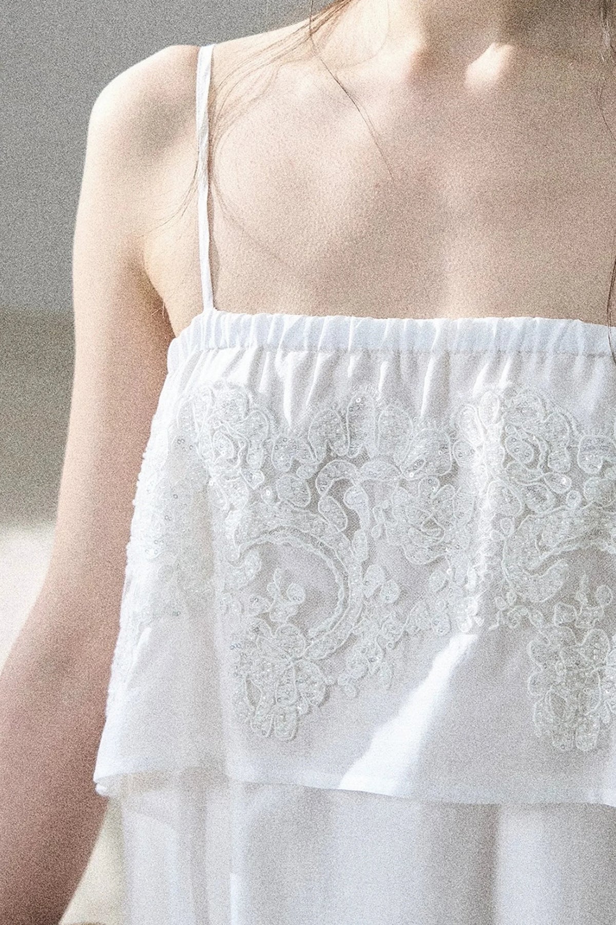 French Chiffon Lace Top Set-Up