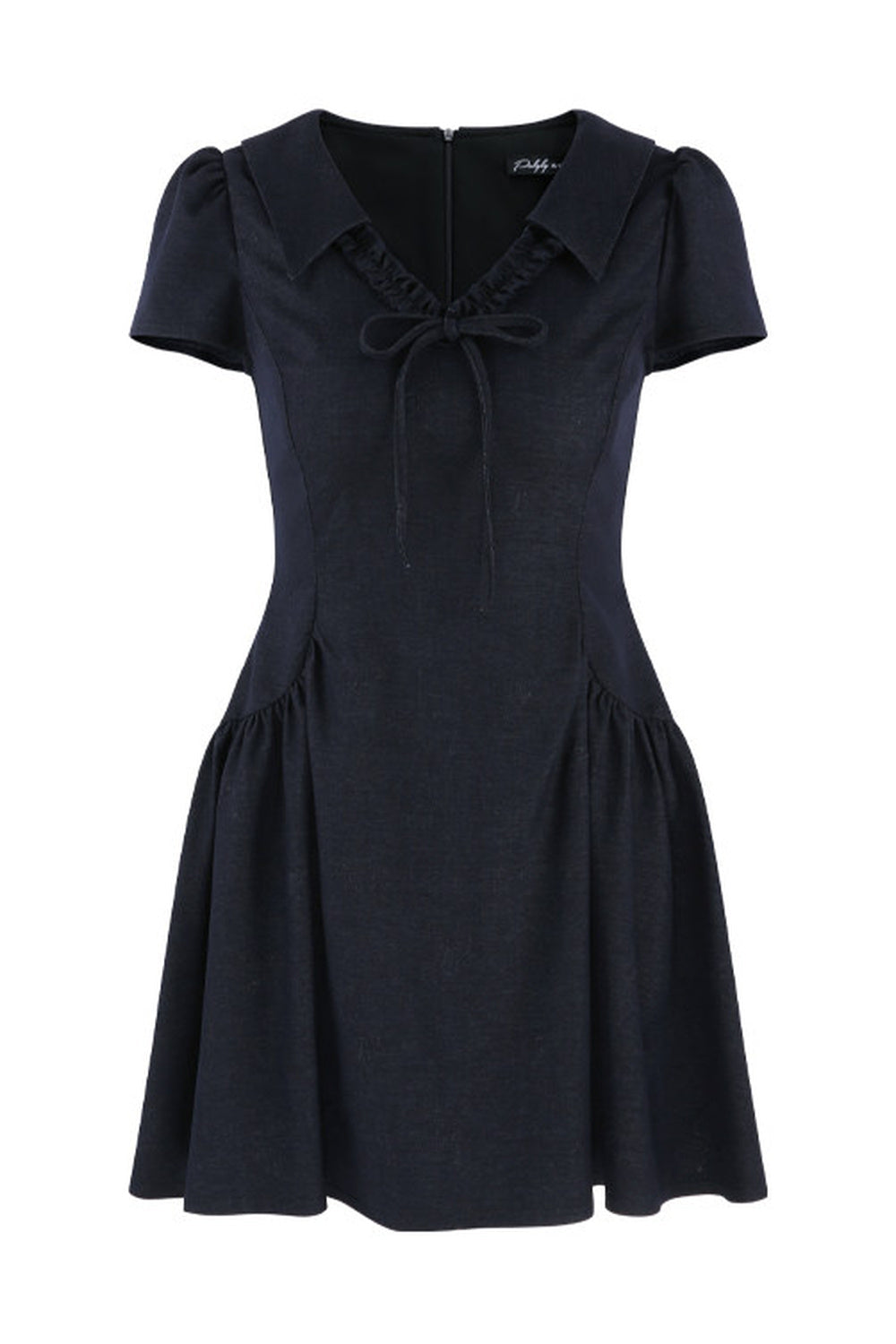 French Collar Bow Dress