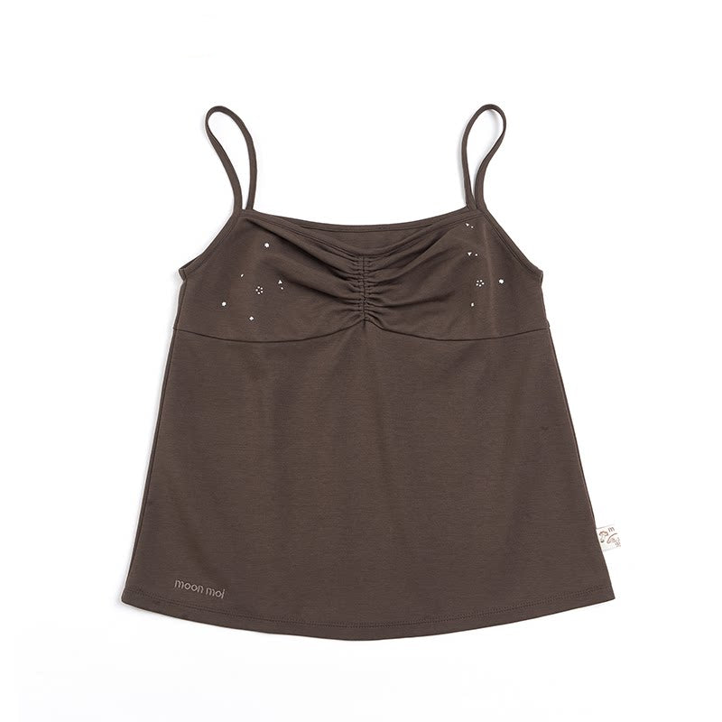 French Curved Pleated Camisole