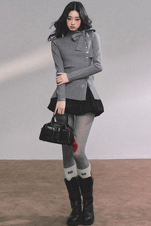 French Daughter Knitted Cardigan Sweater
