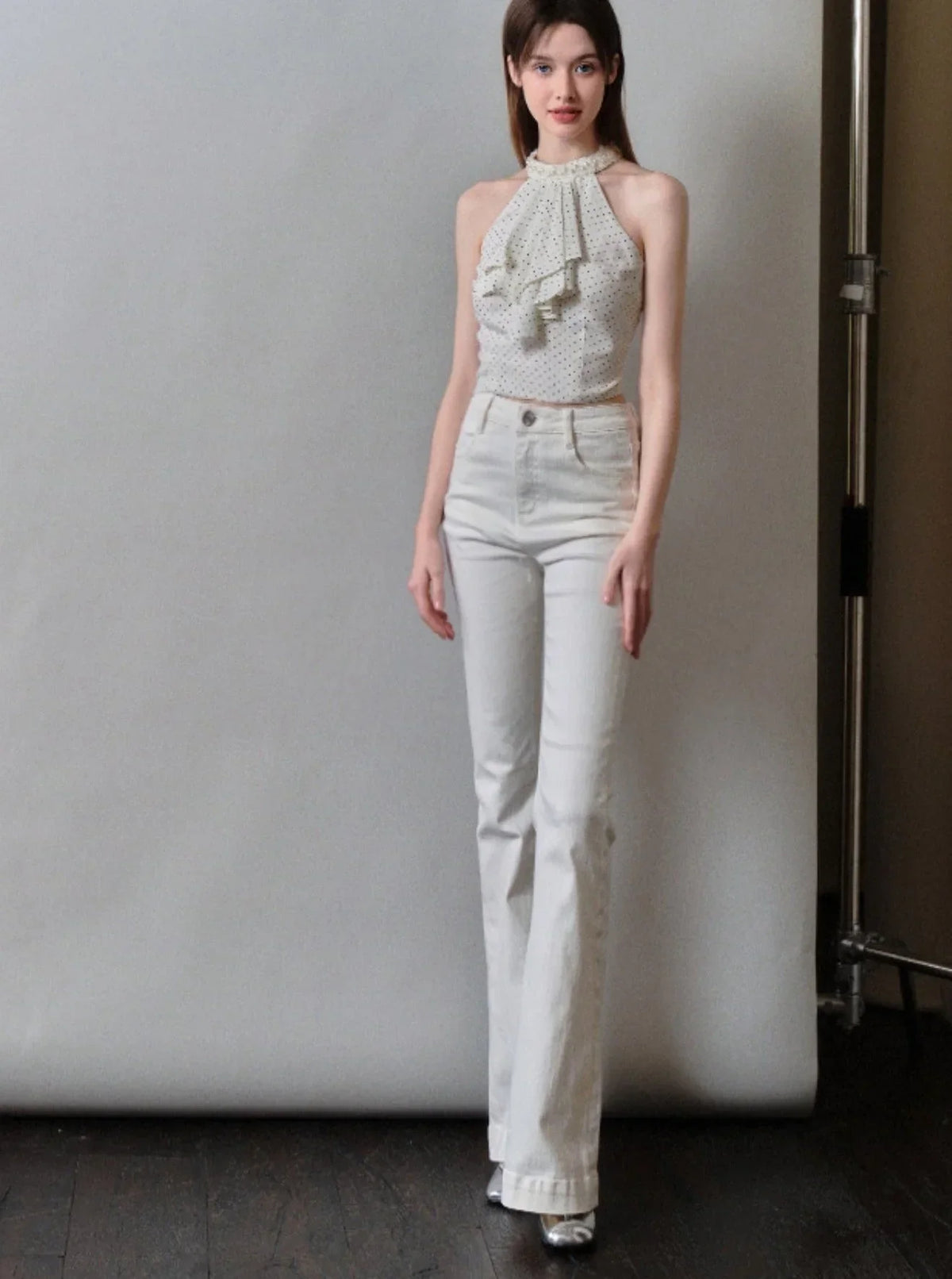 French Design Polka Dot Halterneck Set-Up