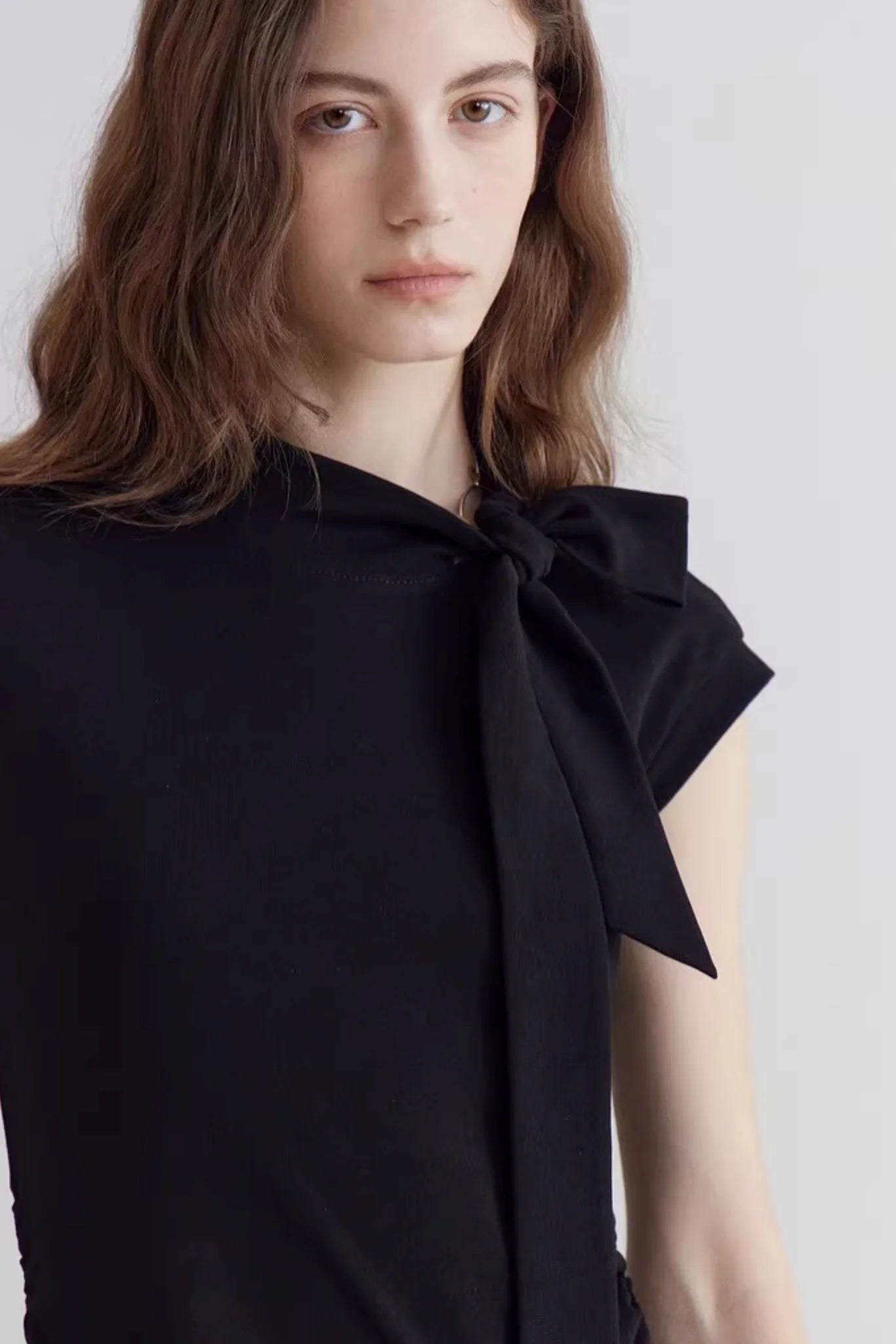 French Drapey Patchwork Dress