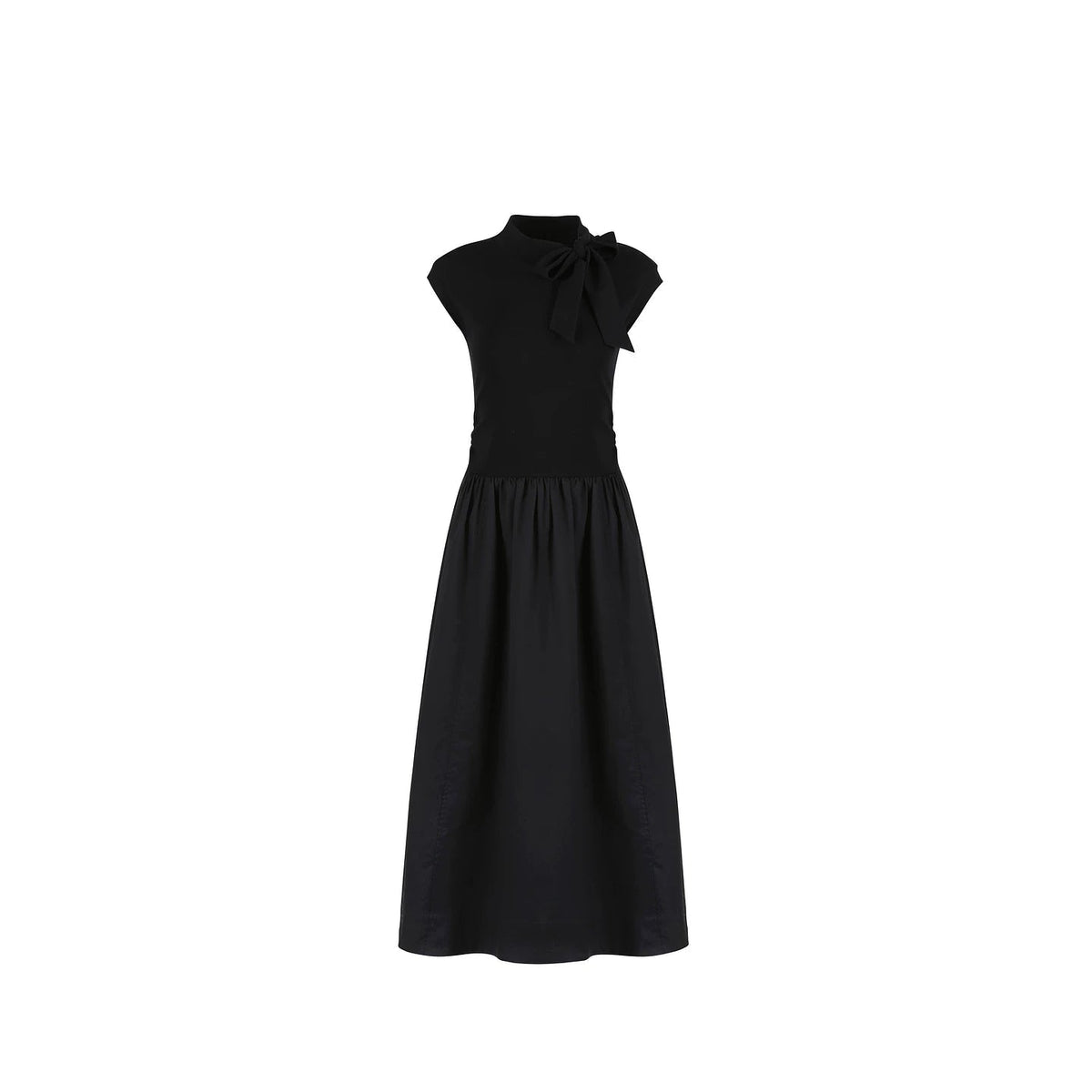 French Drapey Patchwork Dress