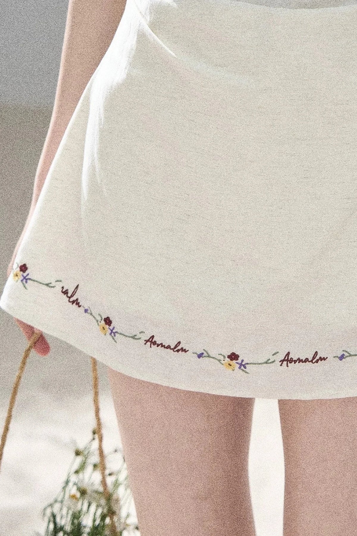 French Embroidery A-Line Dress