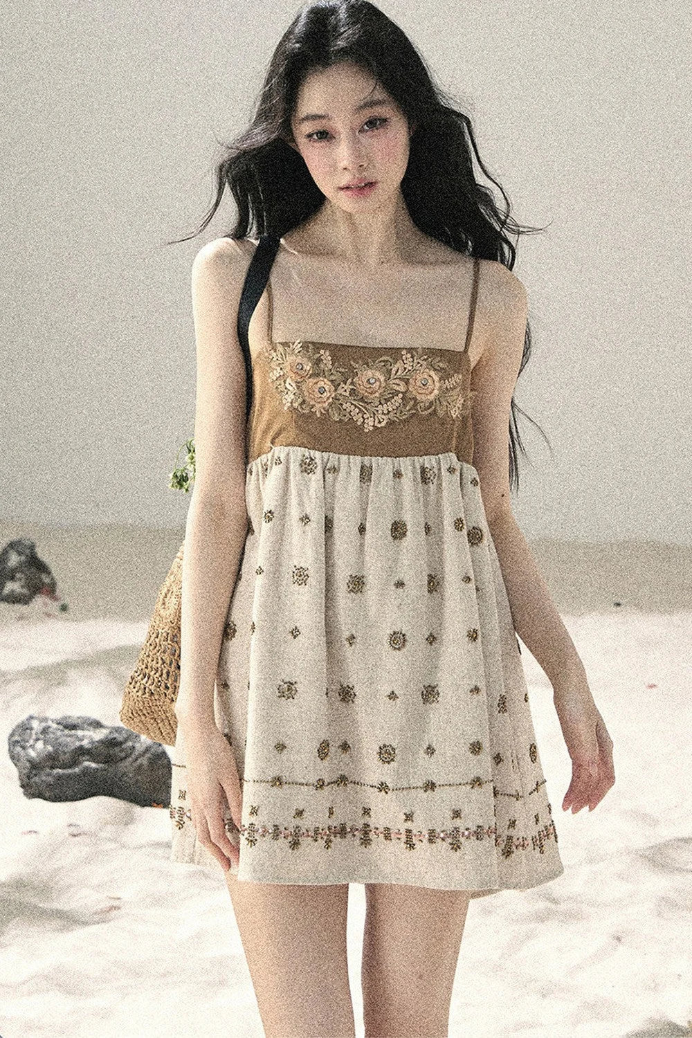 French Floral Babydoll Dress
