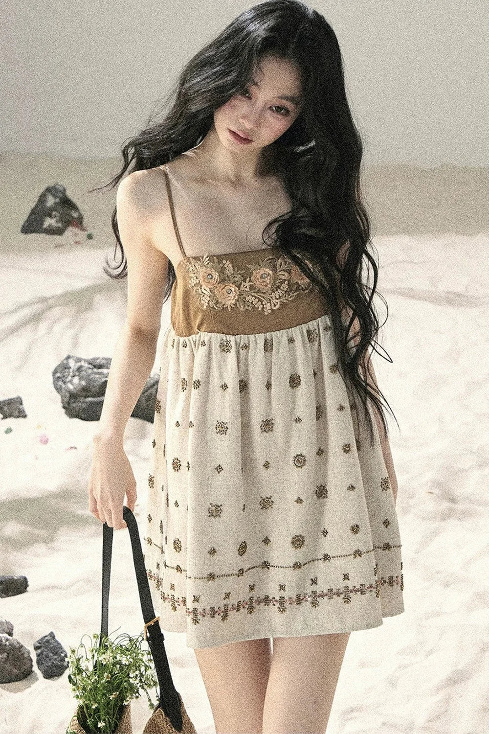 French Floral Babydoll Dress