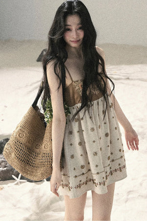 French Floral Babydoll Dress