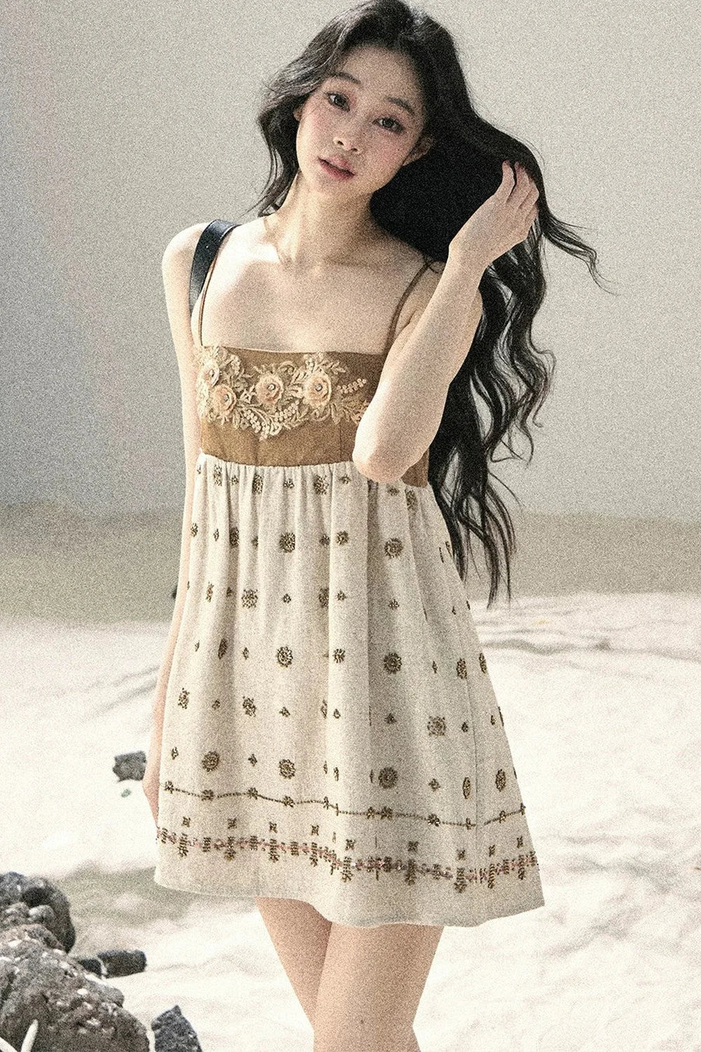 French Floral Babydoll Dress