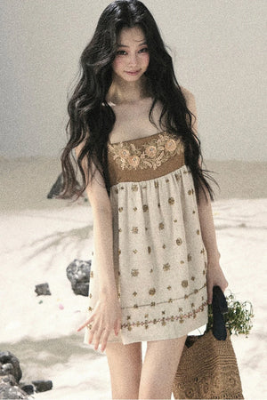 French Floral Babydoll Dress