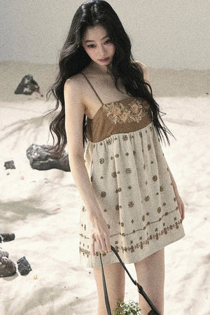 French Floral Babydoll Dress