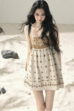 French Floral Babydoll Dress