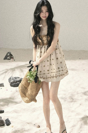 French Floral Babydoll Dress