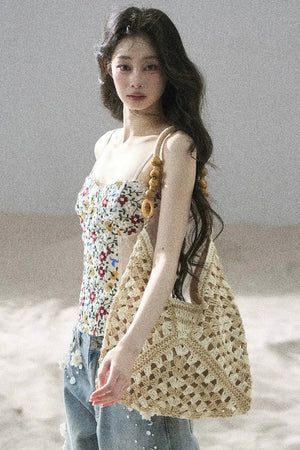 French Floral Lace Camisole Top