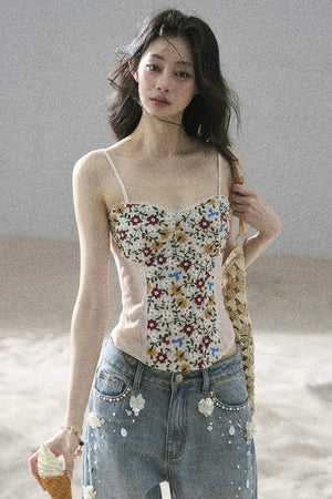 French Floral Lace Camisole Top