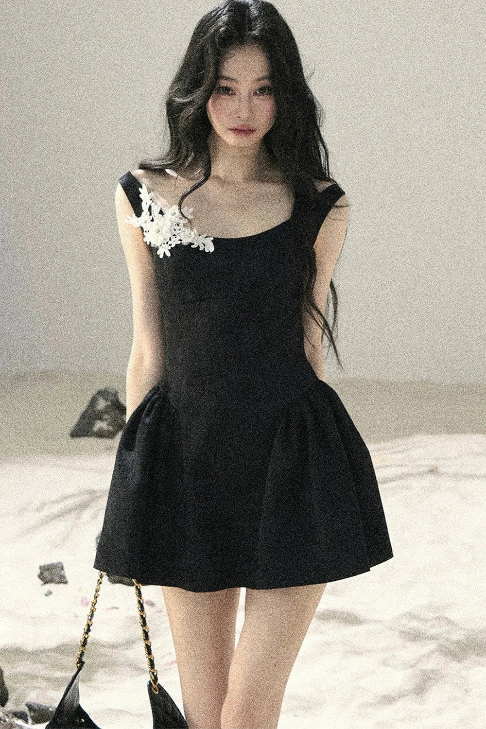 French Floral Lace Dress
