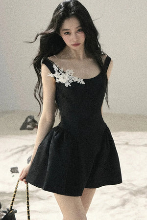 French Floral Lace Dress