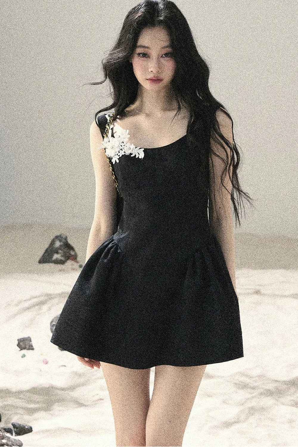 French Floral Lace Dress