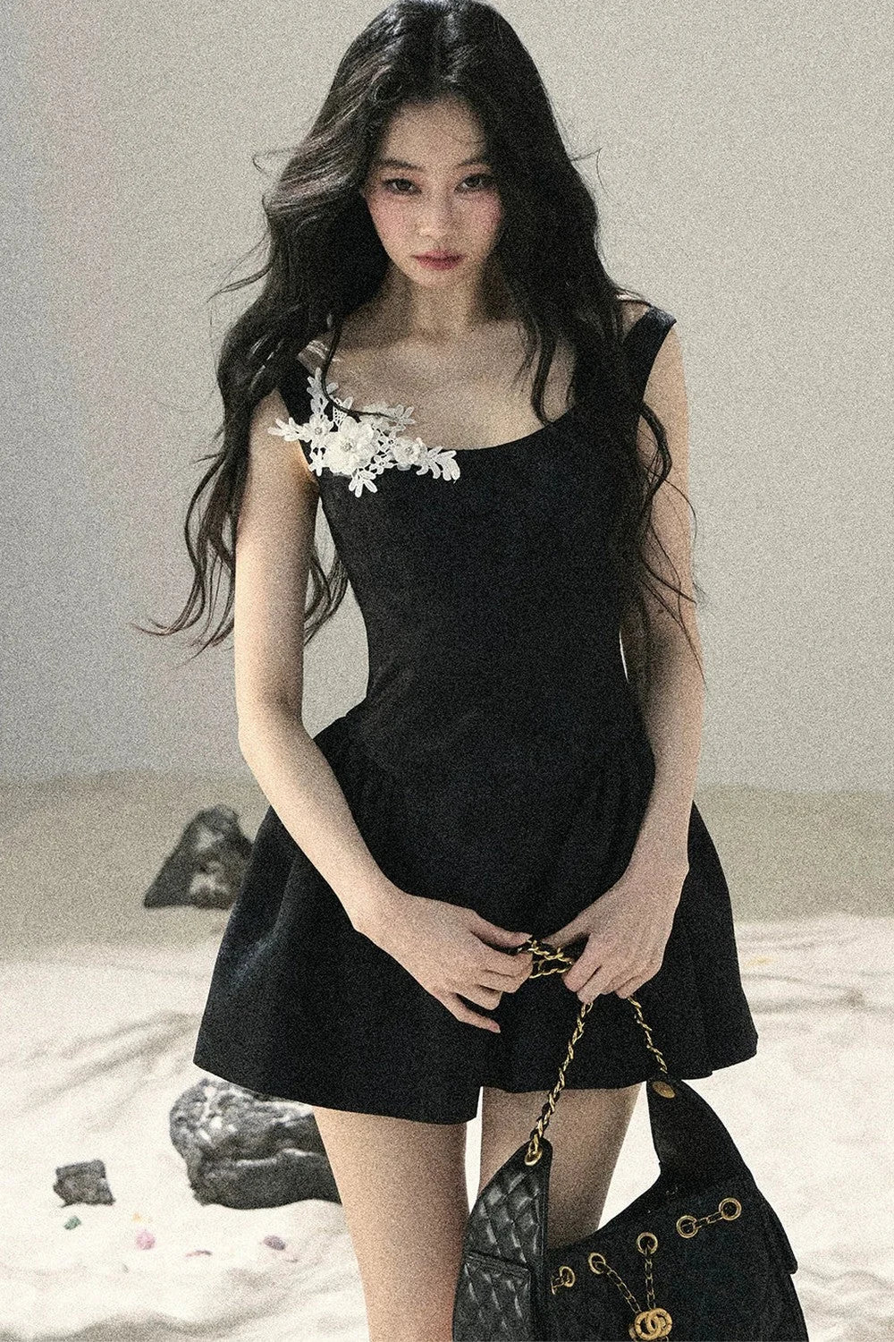 French Floral Lace Dress
