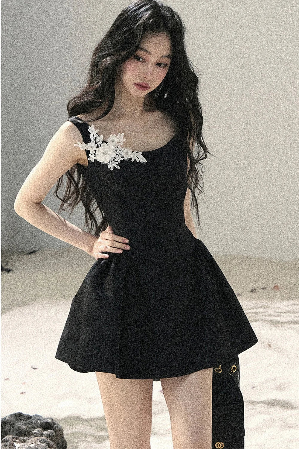 French Floral Lace Dress