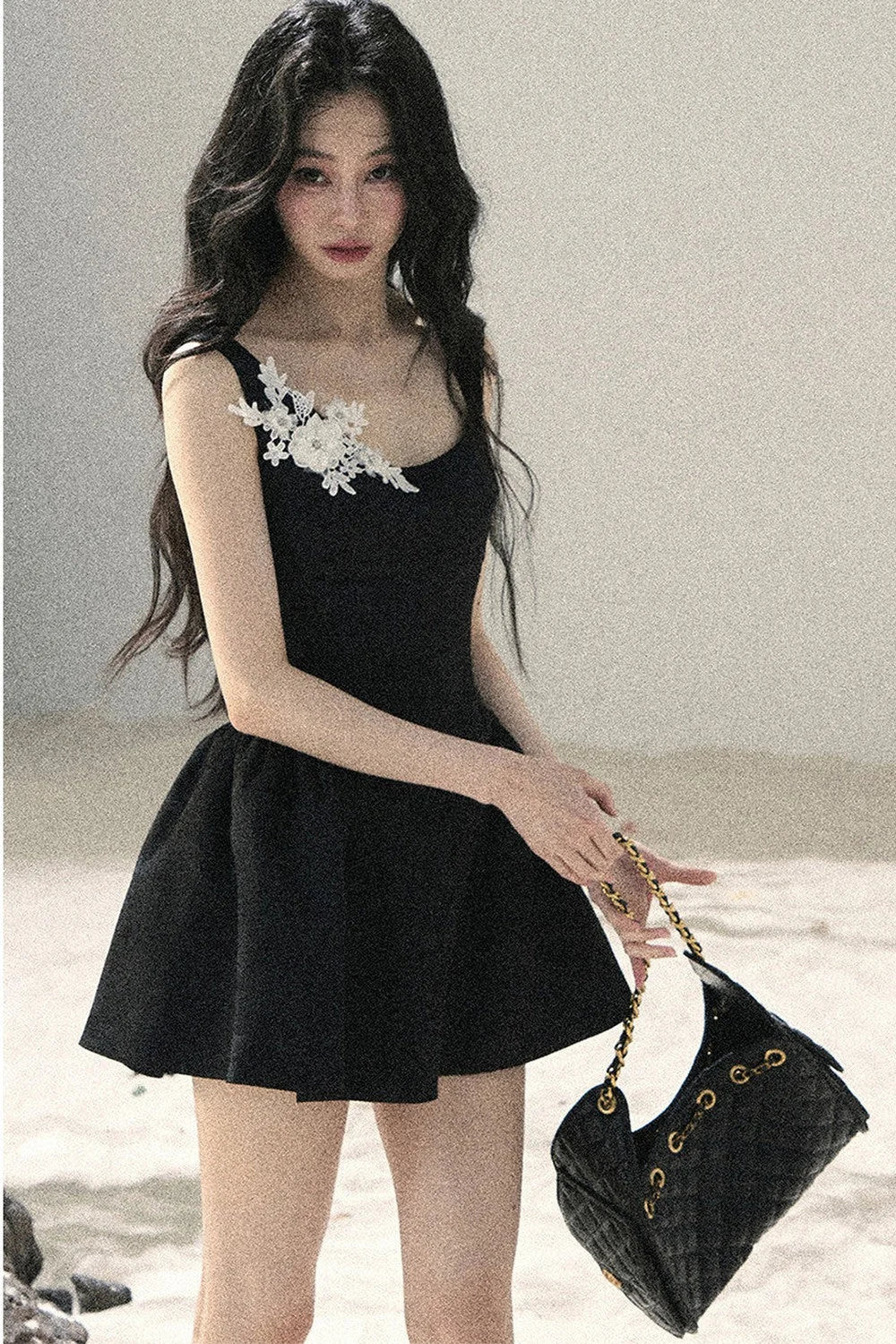 French Floral Lace Dress