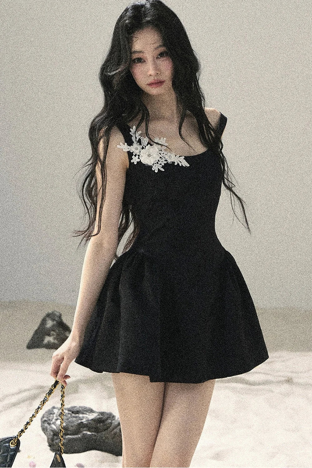 French Floral Lace Dress