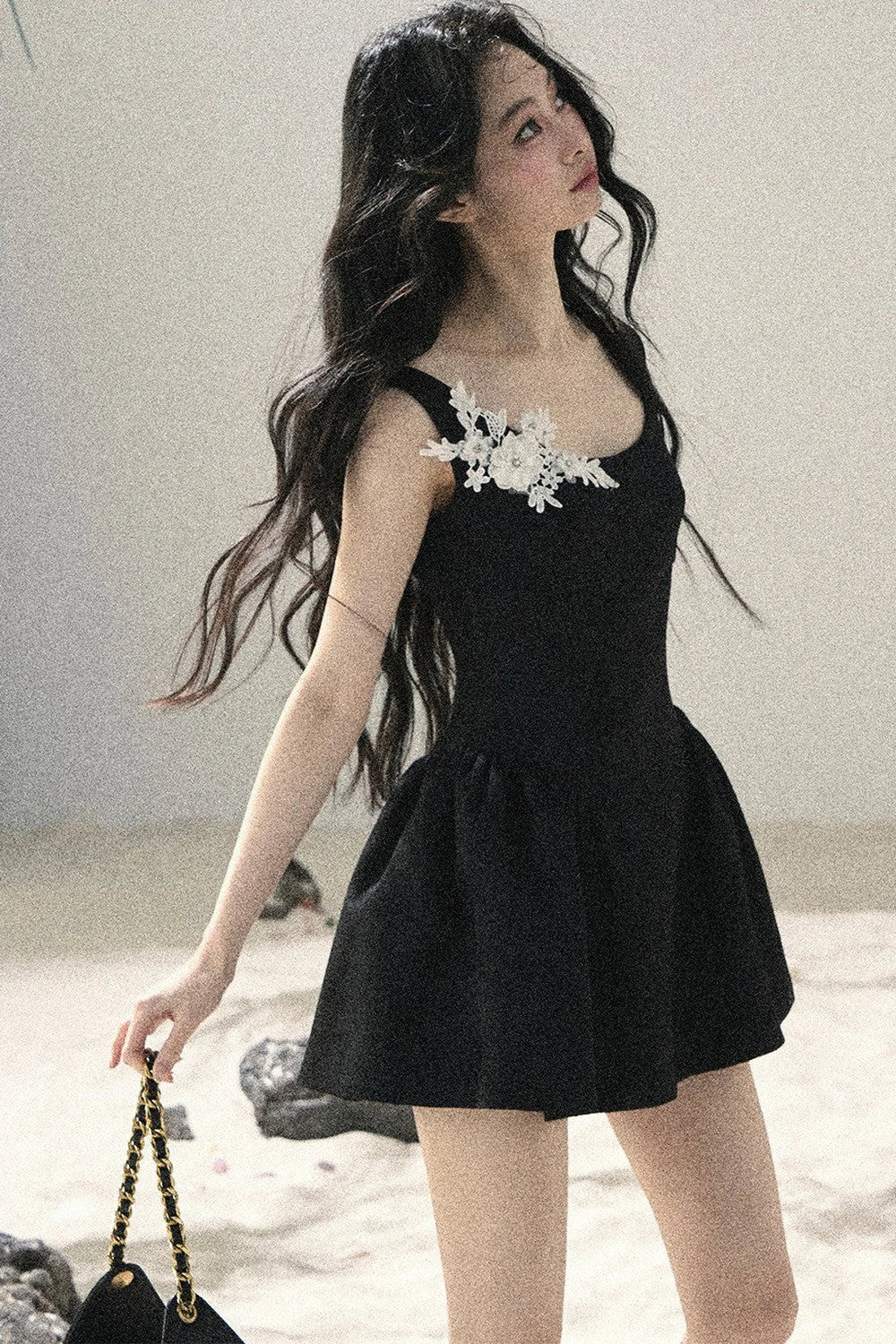French Floral Lace Dress