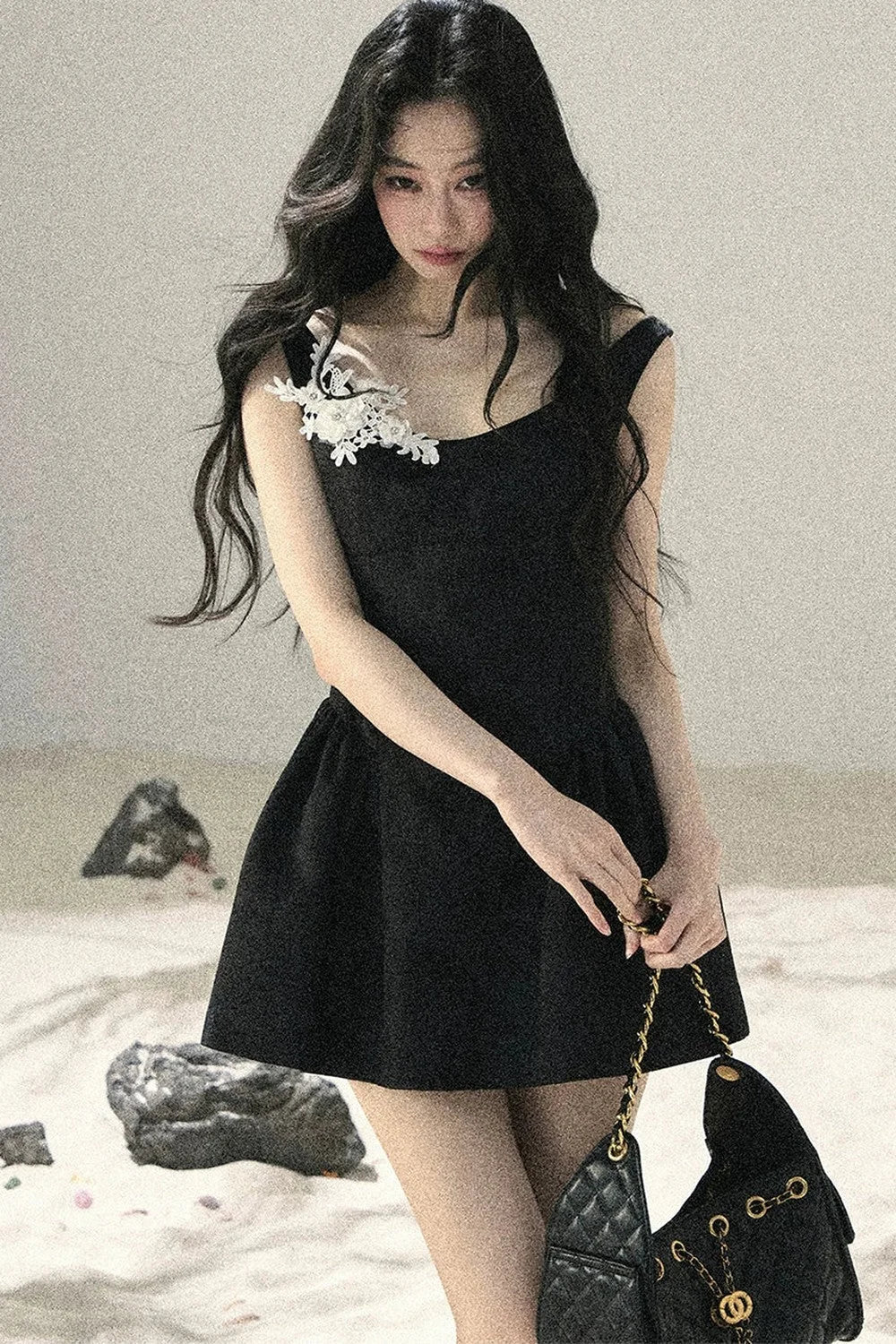 French Floral Lace Dress