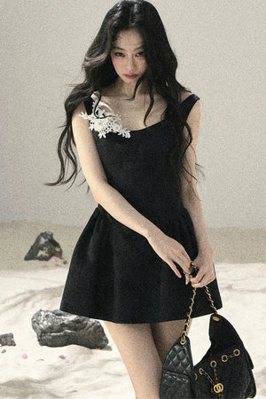 French Floral Lace Dress
