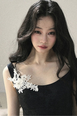 French Floral Lace Dress