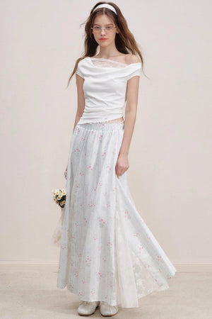 French Floral Lace Skirt