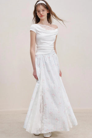 French Floral Lace Skirt