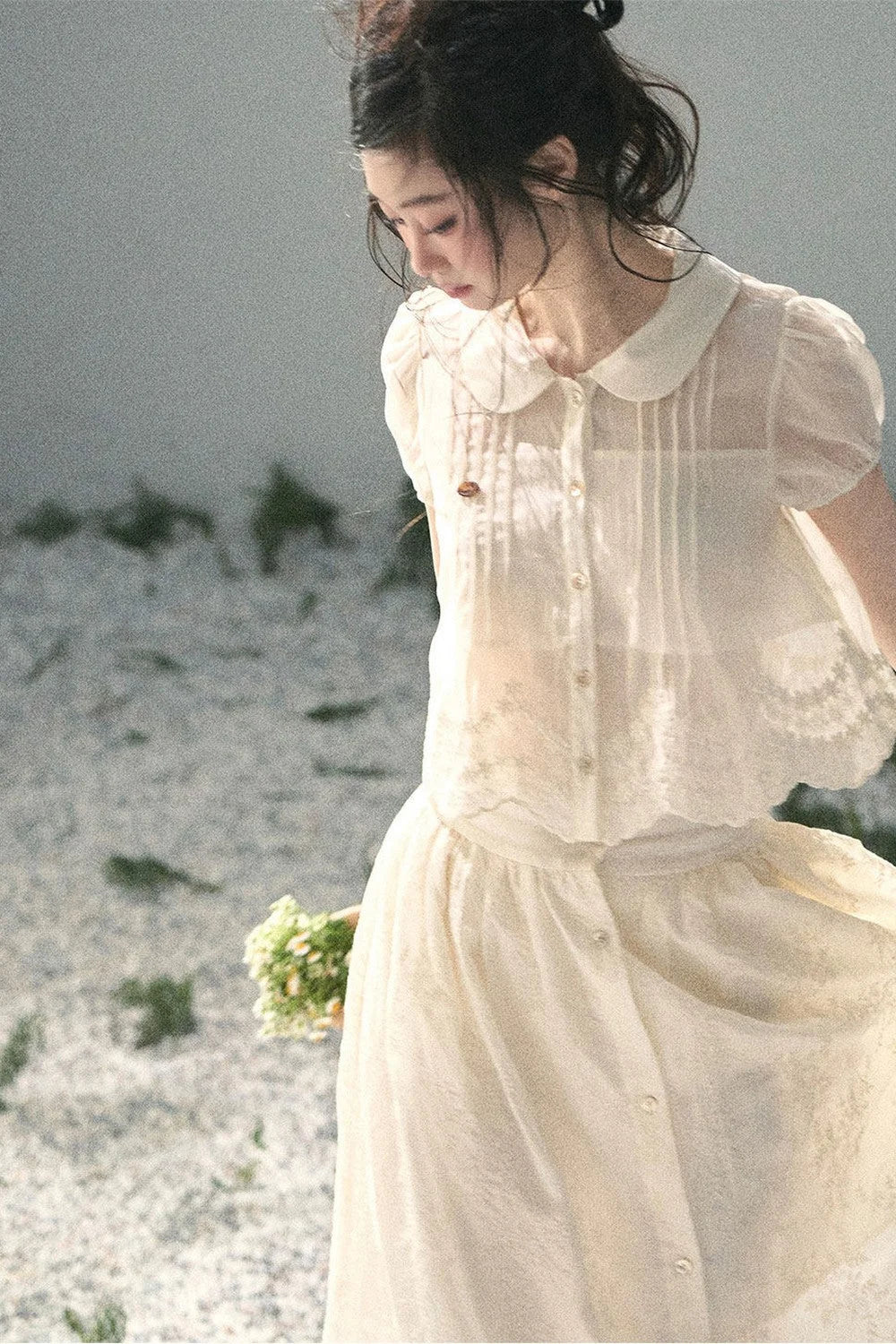 French Floral Lace Two-Piece Set-Up