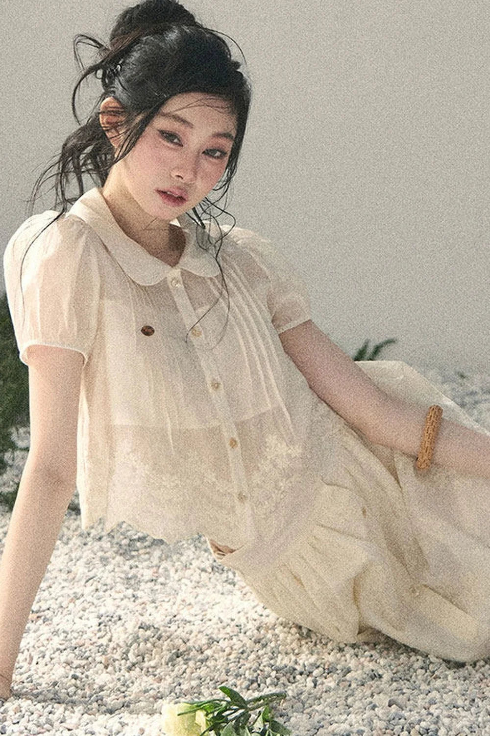 French Floral Lace Two-Piece Set-Up