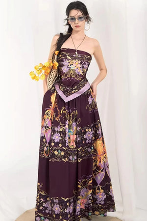 French Floral Resort Skirt Set-Up