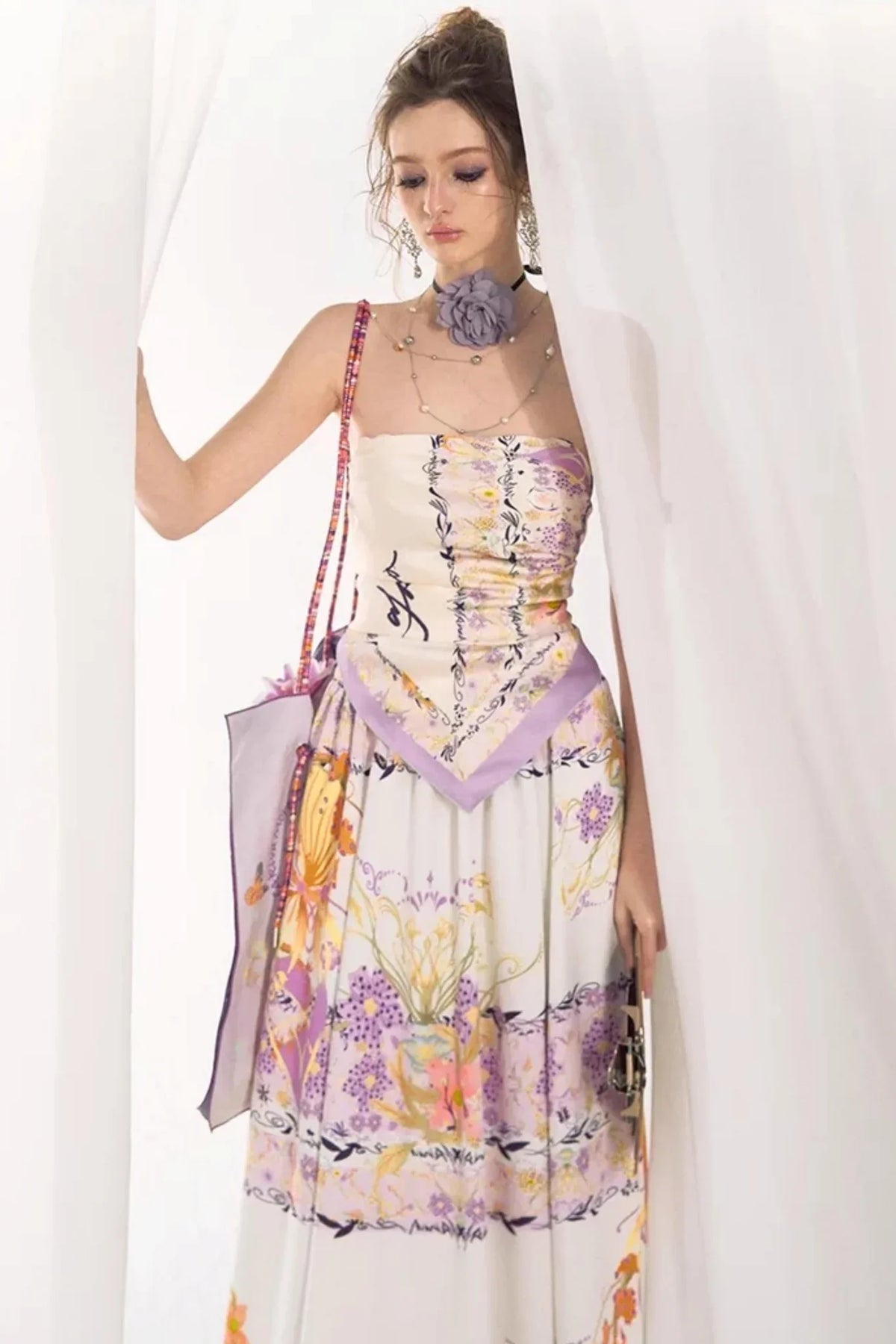 French Floral Resort Skirt Set-Up