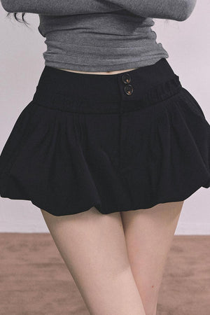 French Fluffy Autumn A-Line Skirt