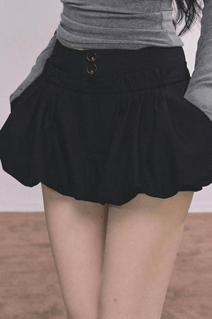 French Fluffy Autumn A-Line Skirt