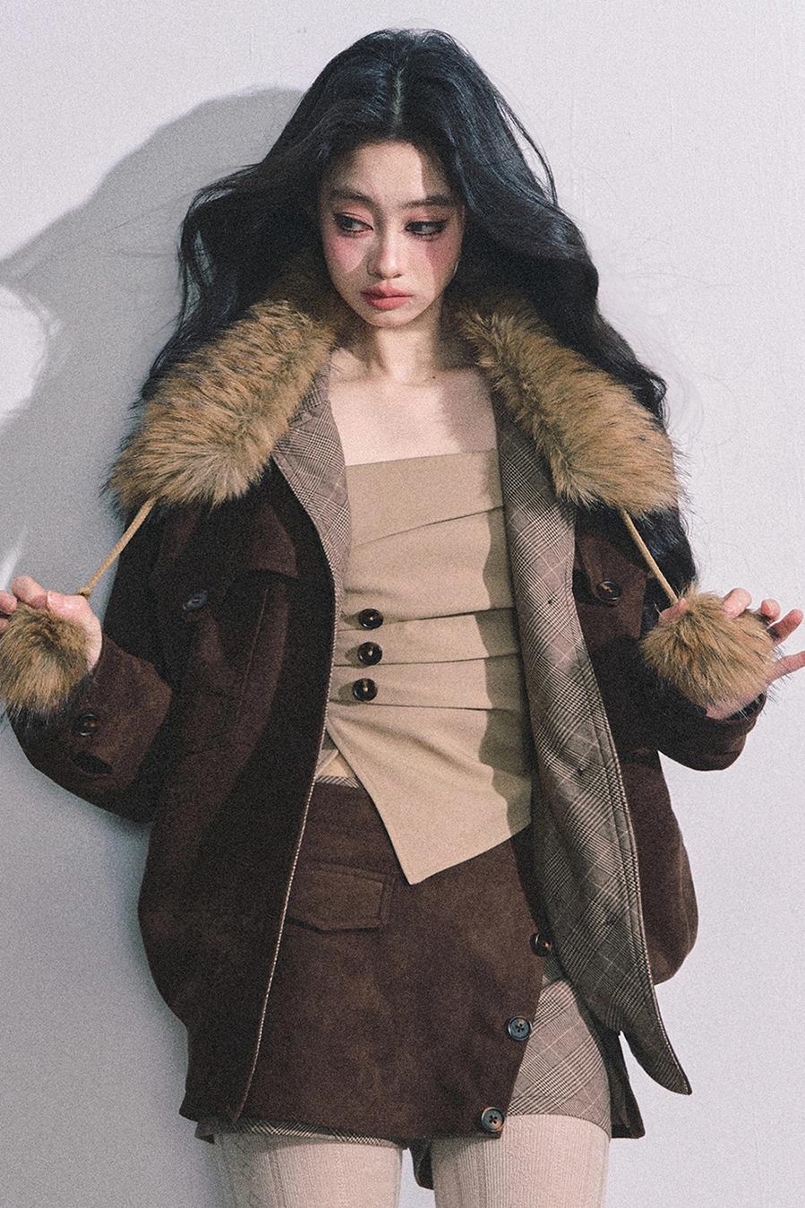 French Fur Collar Scarf