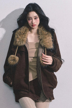 French Fur Collar Scarf