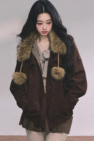 French Fur Collar Scarf