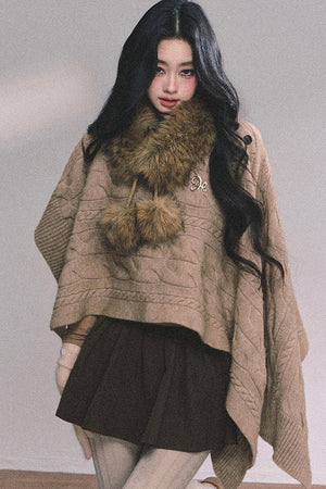 French Fur Collar Scarf