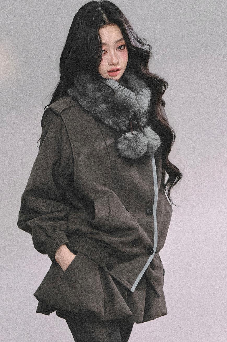 French Fur Collar Scarf