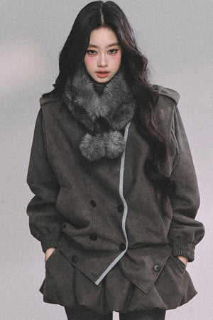 French Fur Collar Scarf