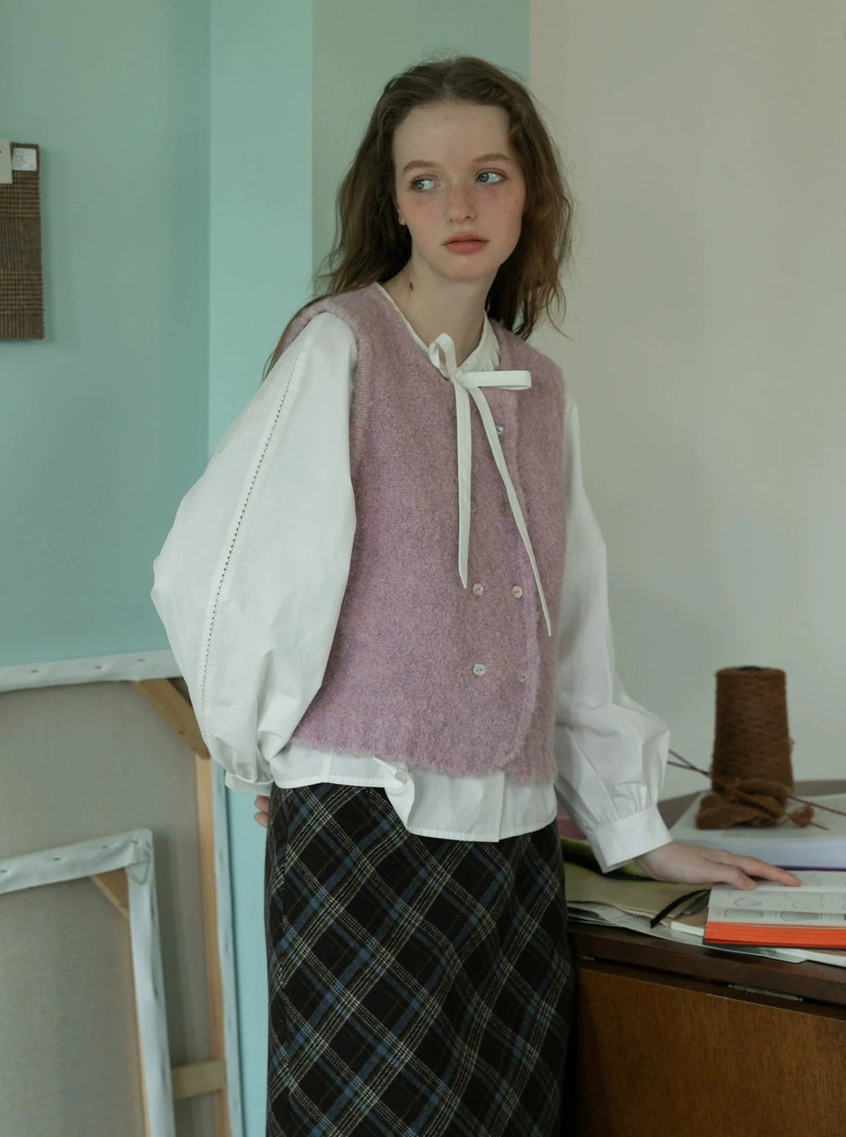 French gentle sweet layered top