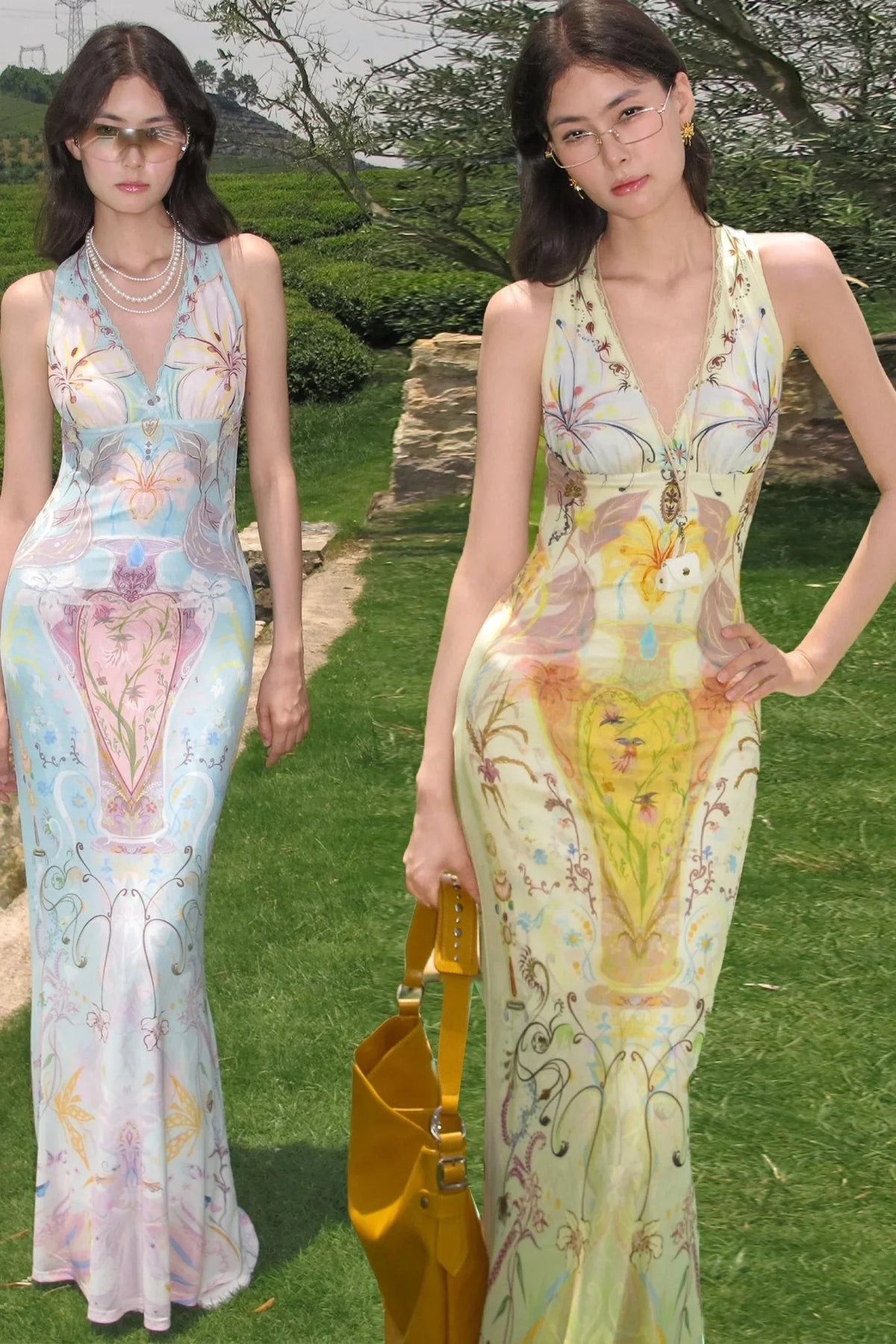 French Halterneck Fishtail Dress